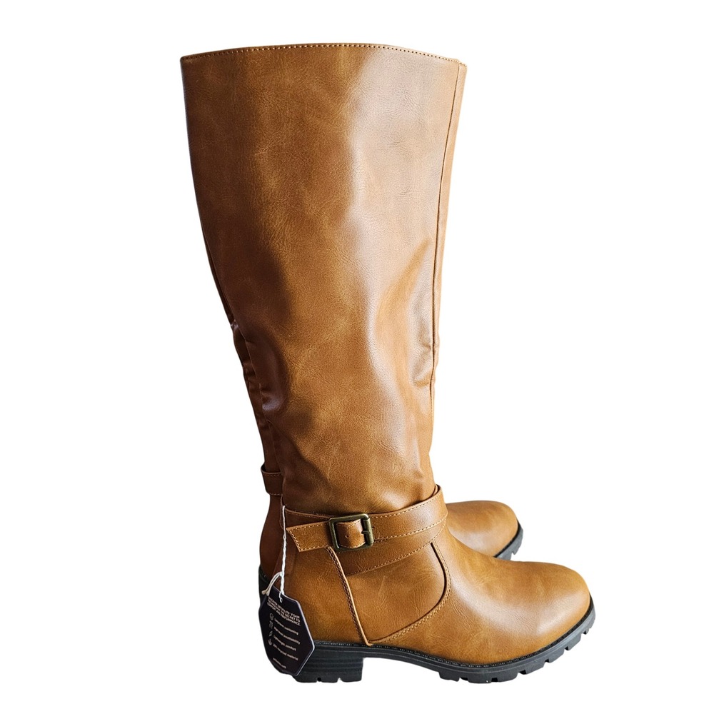 Croft and Barrow Snare Drum Riding Boots Tan Size 6 New